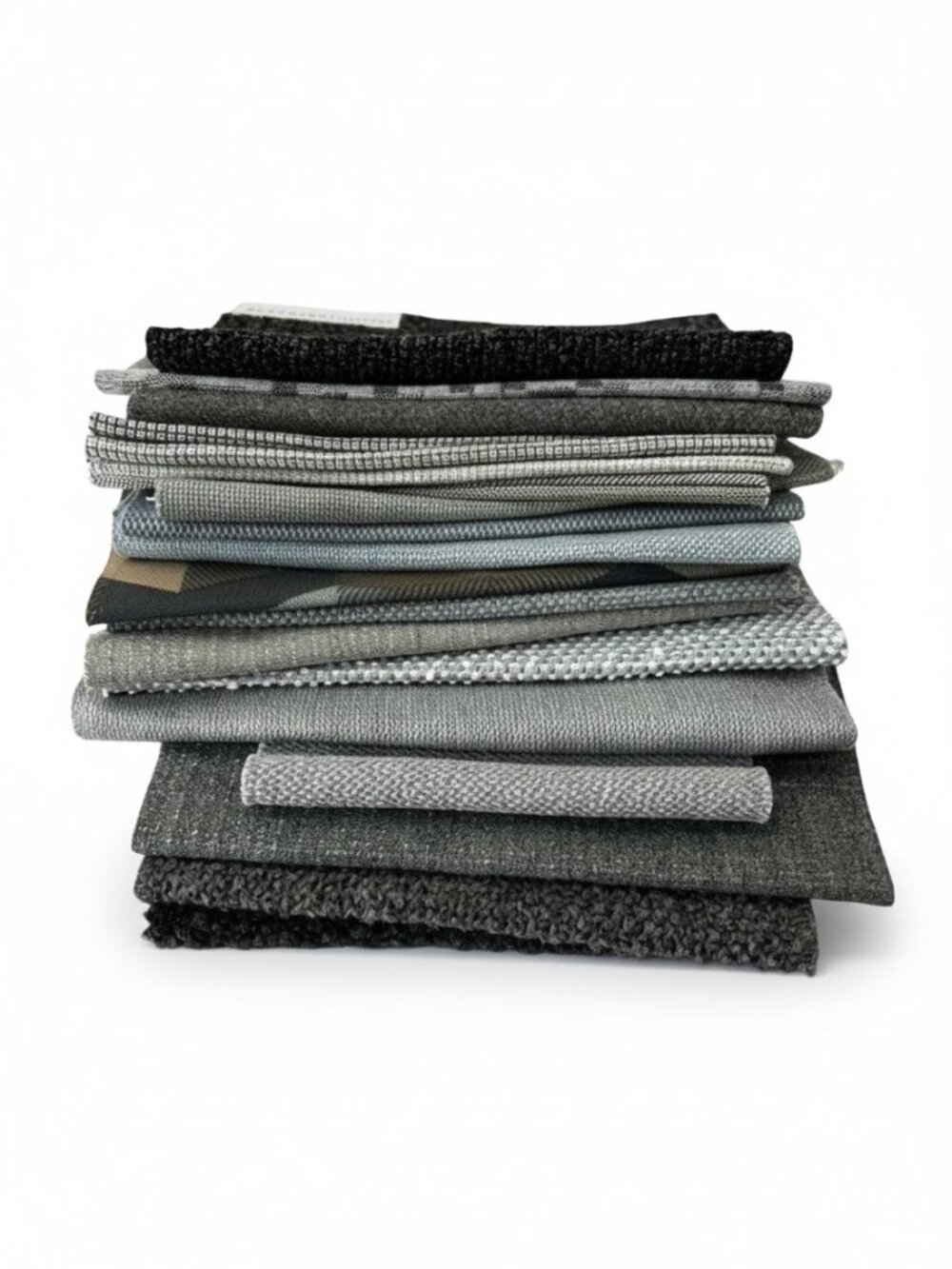 20 Designer Upholstery Fabric Remnants Gray | Quilting Squares Craft Textile
